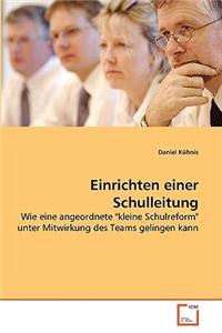 Einrichten einer Schulleitung