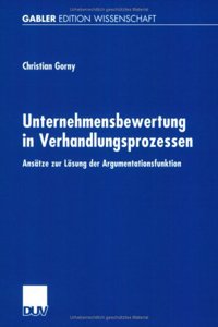 Unternehmensbewertung in Verhandlungsprozessen