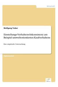 Einstellungs-Verhaltens-Inkonsistenz am Beispiel umweltorientierten Kaufverhaltens