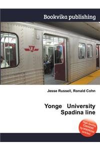 Yonge University Spadina Line
