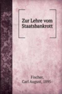 Zur Lehre vom Staatsbankrott