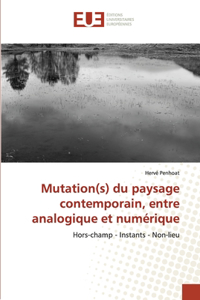 Mutation(s) du paysage contemporain, entre analogique et numérique