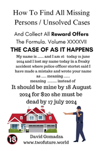 How To Find All Missing Persons / Unsolved Cases. And Collect All Reward Offers. Volume XXXXVII