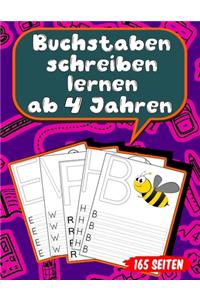 Buchstaben schreiben lernen ab 4 Jahren