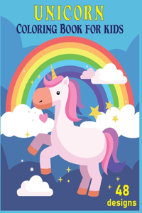 Unicorn Coloring Book for Kids 48 Designs