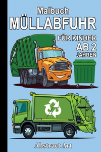 Müllabfuhr Malbuch für Kinder ab 2 Jahren
