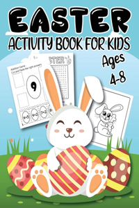 Easter Activity Book For Kids Ages 4-8