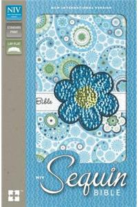 Sequin Bible-NIV: New International Version, Blue Sparkle, Flexicover, Sequin