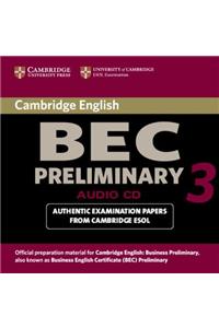 Cambridge BEC Preliminary 3 Audio CD