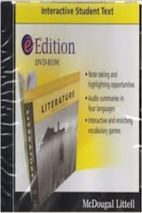 McDougal Littell Literature: Eedition DVD-ROM American Literature 2008