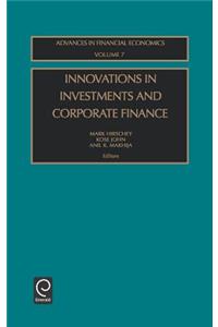 Innovations in Investments and Corporate Finance