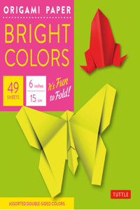 Origami Paper - Bright Colors - 6 - 49 Sheets