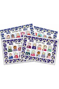Let's Sign: BSL Poster/Mats A4 Set of 4