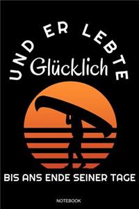 Und Er Lebte Glücklich: Lustiges Kanufahrer Notizbuch Kajak Reisetagebuch Kayak I Größe 6 x 9 I Liniert 110 Seiten I Ausflug Memo Kanuverein Vintage Abenteuer Kanusport Tag