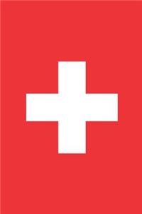 Switzerland Flag Notebook - Swiss Flag Book - Switzerland Travel Journal