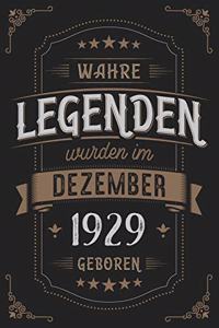 Wahre Legenden wurden im Dezember 1929 geboren