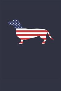 Dachshund Notebook - Fourth Of July Gift for Dachshund Lovers - Dachshund Journal