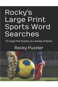 Rocky's Large Print Sports Word Searches