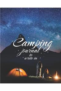 Camping Journal to Write In