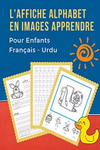 L'Affiche Alphabet en Images Apprendre Pour Enfants Français - Urdu