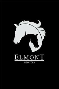 Elmont New York: Notebook With Lined College Ruled Paper For Horse Racing & Equestrian Fans. Blank Notepad Journal for Men, Women & Kids. Fun Christmas Or Birthaday 