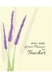 2019-2020 Lesson Planner for Teacher