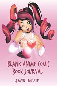 Blank Anime Comic Book Journal