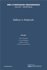 Defects in Materials: Volume 209