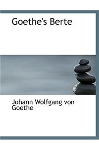Goethe's Berte
