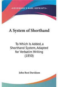 A System of Shorthand