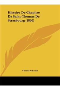 Histoire de Chapitre de Saint-Thomas de Strasbourg (1860)