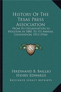 History Of The Texas Press Association