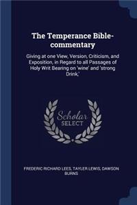 The Temperance Bible-commentary