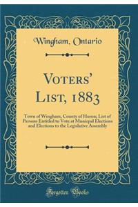 Voters' List, 1883