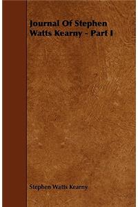 Journal Of Stephen Watts Kearny - Part I