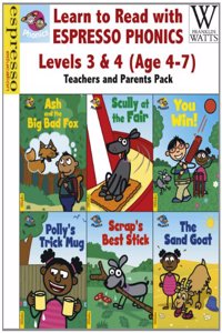 Learn to Read with Espresso Phonics Levels 3&4 (Age 4-7): Teachers and Parents Pack