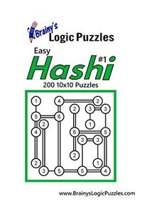 Brainy's Logic Puzzles Easy Hashi #1 200 10x10 Puzzles