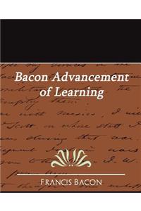 Bacon Advancement of Learning