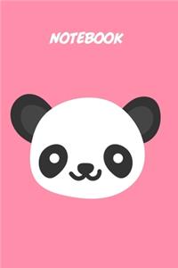 Baby panda kids Notebook [Lined] [6x9] [110 pages]