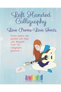 Left Handed Calligraphy - Love Poems, Love Fonts -