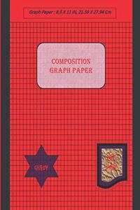 Graph Paper Notebook 8.5 x 11 IN, 150 sheets
