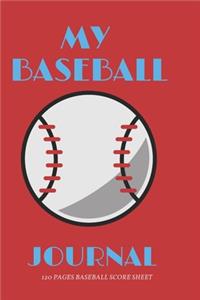 Baseball scoring Book