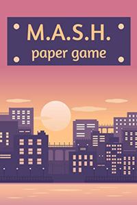 M.A.S.H. Paper Game