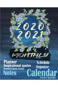 2020-2021 Monthly Planner