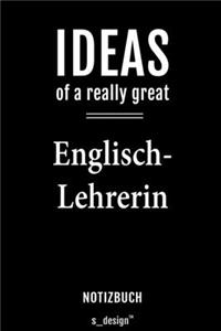 Notizbuch für Englisch-Lehrer / Englisch-Lehrerin
