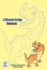 A dinosaur Design Notebook