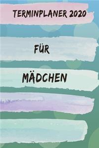 Terminplaner 2020 für Mädchen