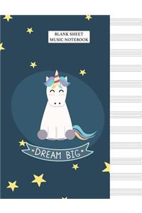 Blank Sheet Music Notebook
