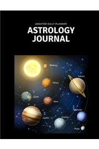 Undated Daily Planner Astrology Journal