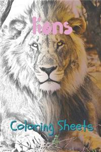 Lion Coloring Sheets